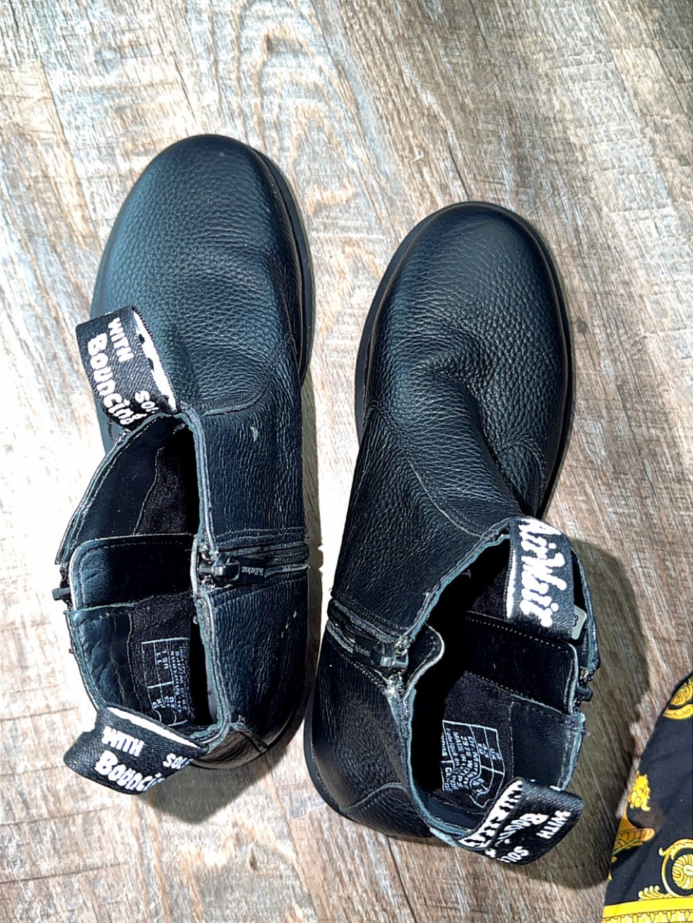 Dr. Martens Black Leather Side-Zip Ankle Boots